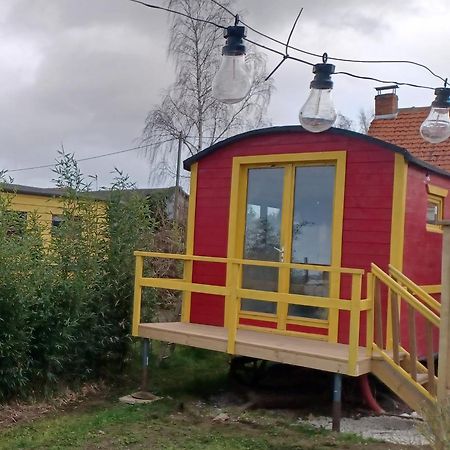 Roulotte Et Sauna De Tonton Bouvy Au Domaine Du Reuze Winnezeele Bagian luar foto